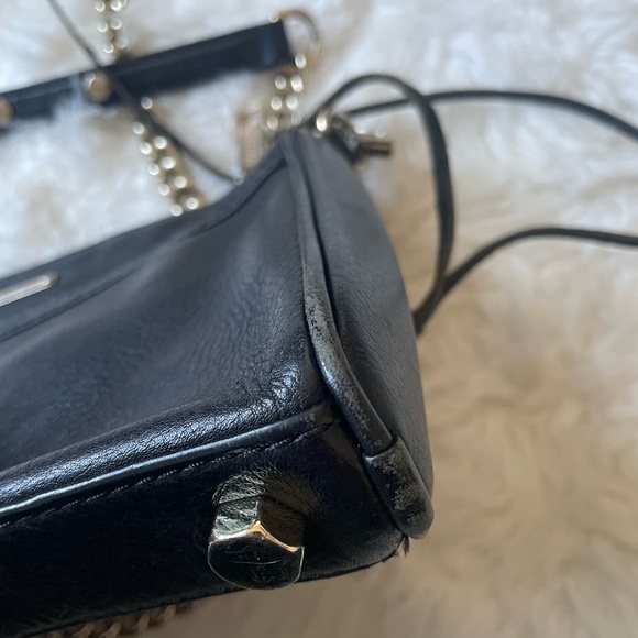 Rebecca Minkoff Black Crossbody Bag with Gold Accents - Picture 5 of 8